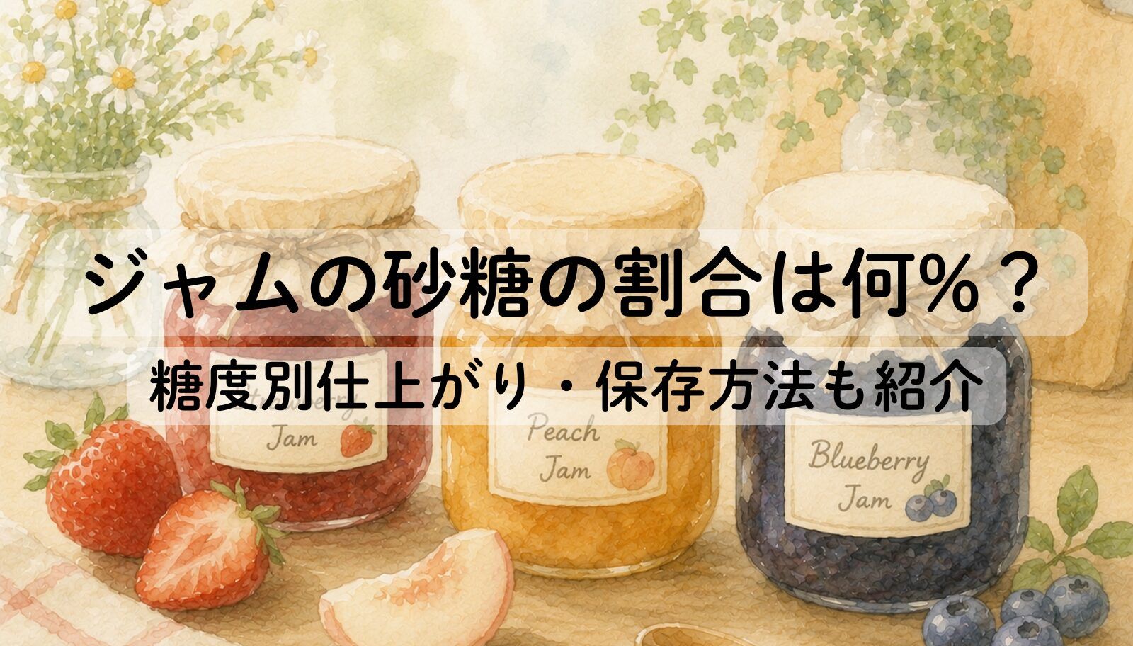 ジャム 砂糖 割合
